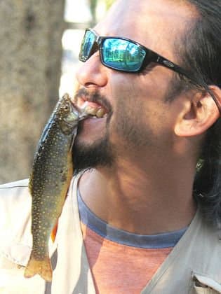 David being attacked by a fish